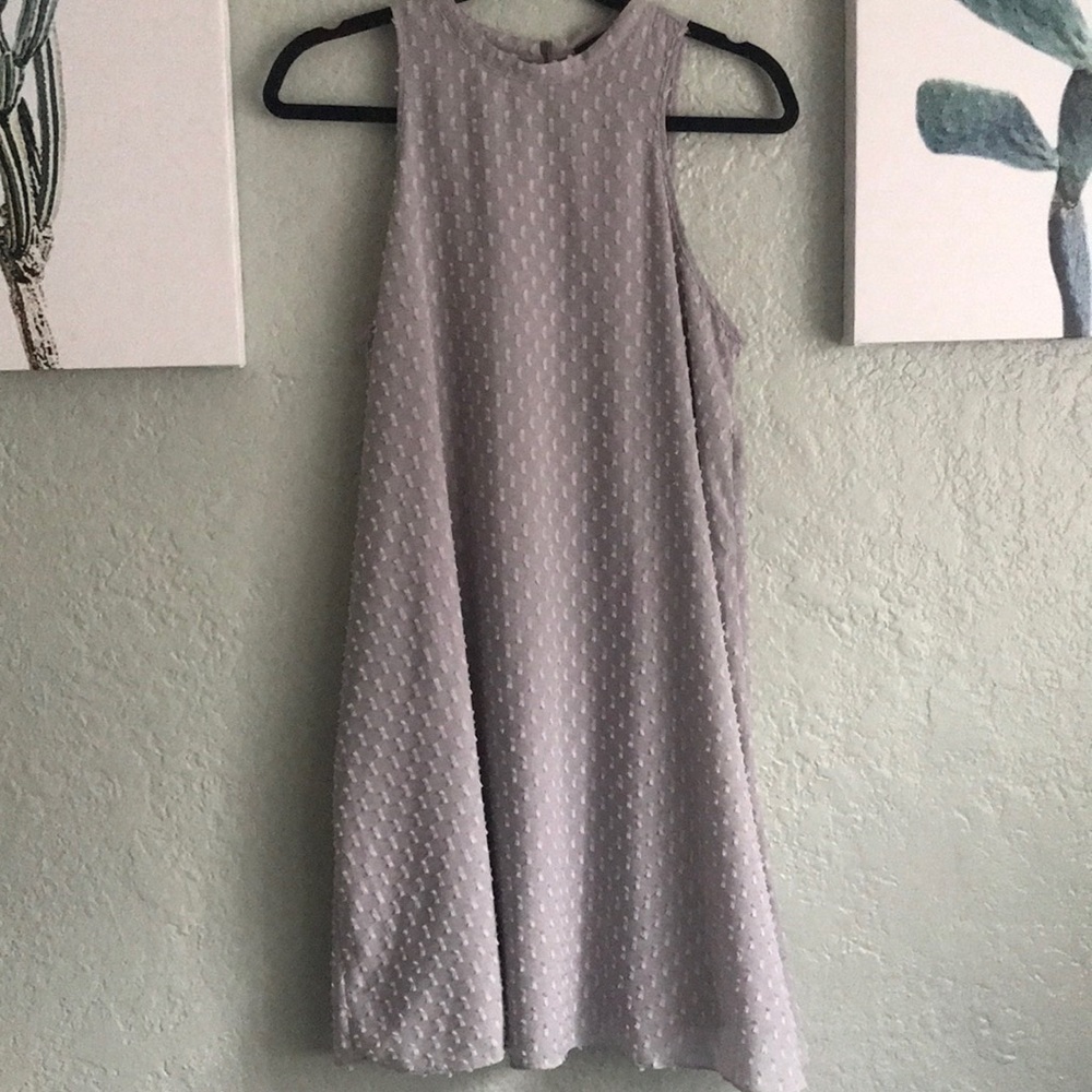 High neck shift dress